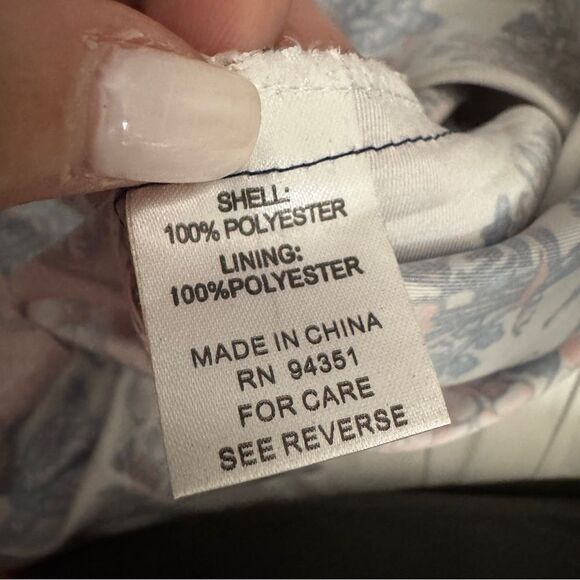 Anthropologie Jade multicolored floral Tunic w Mandarin Collar& tasseled sleeves - Picture 7 of 7